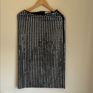 WeWoreWhat Black and White Sequin Pencil Skirt